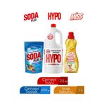 Hypo Soda Plus 500 gr + Hypo Çamaşır Suyu 2,5 kg + Miss Arap Sabunu 1000 ml