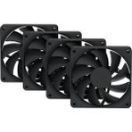 Hyte FA12 Pitch Black 120MM 4’lü Kasa Fanı (FAN-HYTE-FA12-BB-4 ) - Siyah