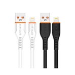 Hytech HY-X360 2.4A Lightning 20-li Kutu 12X Beyaz 8X Siyah Şarj Kablosu
