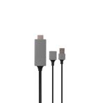 Hytech HY-XO54 Kırmızı Siyah 1 m Görüntü Aktarıcı USB-F to HDMI Mobil Telefon Uyumlu Kablo