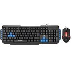 Hytech HYK-46 Gamy Combo USB Mavi Tuşlu Q Gaming Oyuncu Siyah Klavye ve 1000 DPI Mouse Set