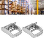 Hyuduo 2 Adet Basın tokaları 316 Paslanmaz çelik Hafif Yay Kilitleme tokası Dokuma Gergi 27mm Ayna cilalı Kaymaz Gemi bagajı