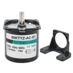 Hyuduo AC Senkron Motor Mikro Motor Düşük Hızlı Mini Şanzıman Elektrik Motoru AC Senkron Metal Dişli Elektrikli Motor Için Hız Azaltma Motoru (2,5 dev/dak AC220V)