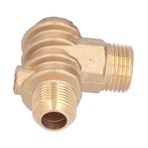 Hyuduo Çek Valf Hidrolik Pnömatik Sistem Için Dayanıklı Pirinç Çek Valf G1/2 G3/4 M10, 1/2x3/4-16 Dişli 10