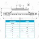 Hyundai Accent 1.3L 1.5L 95/00 242x4 Havalı Ön Fren Diski