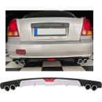 Hyundai Accent Admire Uyumlu Body Kit Difüzör 4 Çıkış Gri Yuvarlak