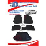 Hyundai Accent Blue Sedan 2011 ve Sonrası Paspas ve Bagaj Havuzu