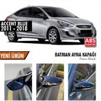 Hyundai Accent Blue Sinyalli Batman Yarasa Ayna Kapağı Piano Black / 2011-2019