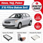 Hyundai Accent Era 1.5 CRDi Dizel Filtre Bakım Seti (2007-2012)