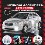 Hyundai Accent Era 2006-2012 Sis Farı Uyumlu Şimşek Etkili LED Xenon Performance Series H27