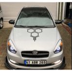 Hyundai Accent Era Batman Yarasa Ayna Kapağı Piano Black Abs Plas