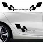Hyundai Accent Era Bayraklı Yan kapı Sticker Set oto Stickerı