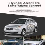 Hyundai Accent Era Parlak Siyah Yalanci Cakma Sahte Sunroof