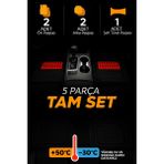 Hyundai Accent Hb 2004 Model 4d Line Kırmızı Havuzlu Paspas - Siyah - Mavi