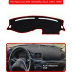 Hyundai Accent Yumurta Kasa 1993-1999TORPİDO Koruma Halısı Kırmızı Kenar