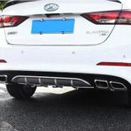 Hyundai Elantra çift Egzoz görünümlü difüzör gri 2016 sonrası modeller
