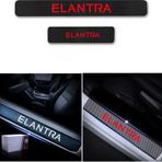Hyundai Elentra Carbon Fiber Kapı Eşiği Yazısı Sticker 4Adet