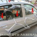 Hyundai Getz 2002 Üzeri 6 Parça Krom Cam Çıtası