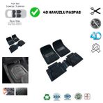 Hyundai Getz Hb 2005 Uyumlu Havuzlu Universal Yeni Nesil Plus Paspas Siyah - Gri