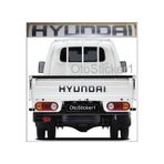 Hyundai H100 İçin Özel Yeni Uyumlu Aksesuar Kamyonet Minibüs Arka Bagaj Kapak Özel Yeni Sticker