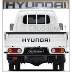Hyundai H100 Için Uyumlu Aksesuar Kamyonet Minibüs Arka Bagaj Kapak Sticker - Renkli - Standart