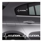 Hyundai İ10 İçin Uyumlu Aksesuar Oto Ritim Sticker 2 Adet 20 9 Cm