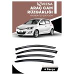 Hyundaı İ20 2010-2014 Uyumlu Oto Camlara Özel Ölçü Cam Rüzgarlığı Rüzgarlık