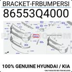 Hyundai İ20 2020-2025 Ön Tampon Bağlantı Braketi Sağ (Ön Çamurluga Takılan) Oem No (86552Q0000)