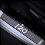 Hyundai i20 Carbon Fiber Kapı Eşiği Yazısı Sticker Boya Koruma