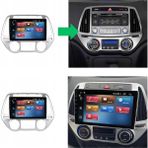 Hyundai I20 Dijital Klima 9"inch Android 14 Multimedya Sistemi 4-64 Navimex (2008-2012) - Şeffaf