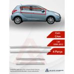 Hyundai I20 Hb 5d Cam Çıtası 4 Parça 2008-2012 Krom Paslanmaz Çelik