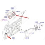 Hyundai İ20 Kapi Kolu Ön Diş (2008-2015) 1.4, 1.2, 1.4 Crdı, 1.1 Crdi 826551J000