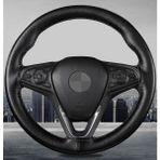 Hyundai I20 Uyumlu Dikmeli Direksiyon Kılıfı Noktalı Dikişli Siyah ( 38CM×10CM )