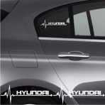 Hyundai İ40 İçin Uyumlu Aksesuar Oto Ritim Sticker 2 Adet 20 9 Cm