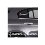 Hyundai ile Uyumlu İx35 İçin yeni uyumlu Aksesuar Oto Ritim Sticker 2 Adet 20 * 9 Cm