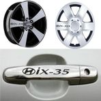 Hyundai İX-35 Kapı Kolu Jant Sticker Yapıştırma 8 Adet