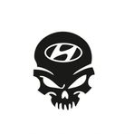 Hyundai Kuru Kafa Araba Sticker Yapıştırma