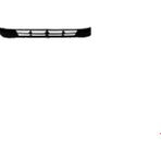 Hyundai Ön Tampon Orta Izgara (Sissiz) Accent Era 2006-