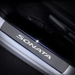 Hyundai Sonata Carbon Fiber Kapı Eşiği Yazısı Sticker Boya Koruma