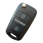 Hyundai Tucson ix35 Uyumlu Anahtar Kumanda Kabı Oto Anahtarlık Vidalı Logolu