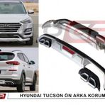 Hyundai Tucson Ön Arka Tampon Koruması Difüzör 2018 2019 2020 1.6 ( Kalın Tip)