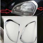 Hyundai Tucson Uyumlu 2004 2014 Ön Far Kaplama Abs (Plastik) Krom