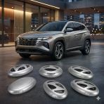 Hyundai Tuscon Ioniq Uyumlu 3 Buton Silikon Oto Anahtar Kumanda Kabı Kılıf Gri