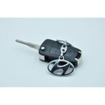 Hyundai Uyumlu Logolu Anahtarlık Metal 3D Krom Araba Anahtarlığı