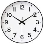 HZDHCLH Beyaz Analog Duvar Saatleri Pille Çalışır, 30,48 cm Sessiz Tik Takmayan Modern Duvar Saati Oturma Odası Yatak Odası Mutfak Ofis Sınıf Dekoru için