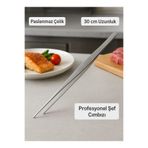 HZL HOME Paslanmaz Çelik Profesyonel Şef Cımbızı-30 cm Cımbız Maşa
