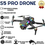 Hzl S5 Pro Akıllı Drone Katlanabilir ve 4K HD Kameralı Çift Lensli Yüksek Hızlı Çocuklar İçin uygun Drone