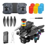 Hzl Store K22 WiFi HD Çift Kameralı Fırçasız Motorlu Katlanabilir Drone - Frizbi Uçan Disk Fırlatma Özellikli