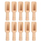 Hztyyier 10 Adet Ahşap Kaşık Seti, Kavanozlar/Banyo Için Küçük Tahta Kaşıklar, Şeker Scrubs, Baharatlar, Banyo Tuzları, Pişirme Için Küçük Baharat Kaşıkları (Tip 1 (2,4x7,6 cm/0,95x3,0 inç))
