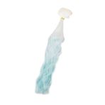 Hztyyier Kıvırcık Beyaz Mavi Degrade Bebek Peruk 30cm Fiber Yumuşak İpek, Gerçekçi Saç Derisi İşleme, Bebek Saç Modeli (Su Dalgalanma Deseni)